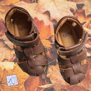 UMI Urchin Chocolate Gladiator Cage Sandals Kids Sz 7